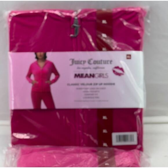New Juicy couture, Los Angeles, CA mean girls classic velour zip up hoodie XL - Picture 1 of 3